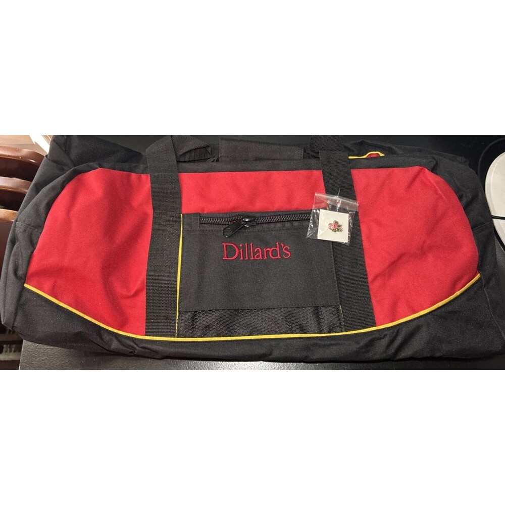 Dillard's Brand Duffle Bag w/ Shoulder Strap & Commemorative Pin (2005) NWOT